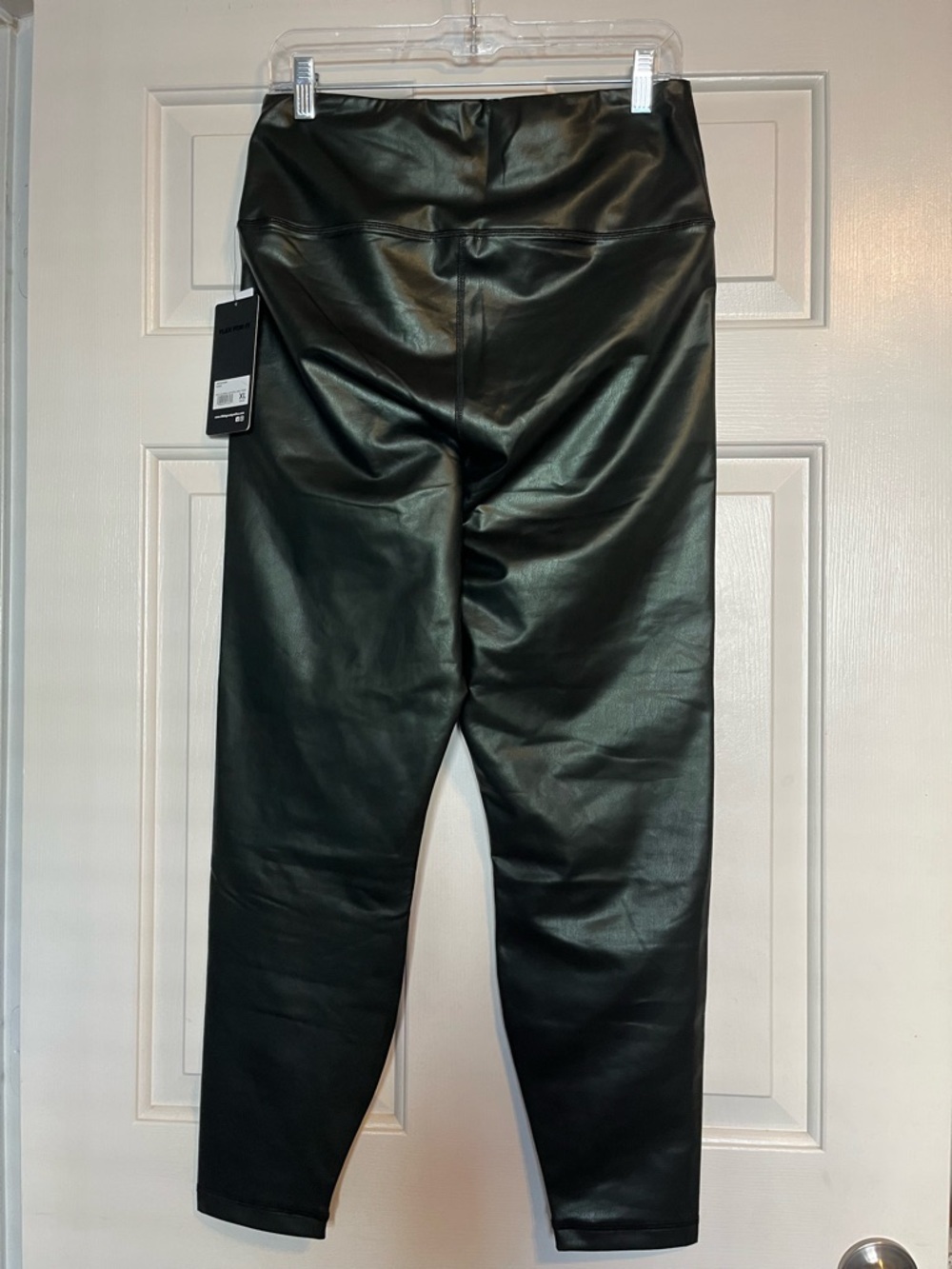 90 Degree By Reflex High-Rise Faux Leather Black Leggings - Picture 4 of 8